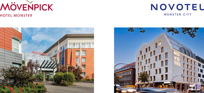 Bildcollage Logos und Hotelansichten Bildcollage Logos und Hotelansichten